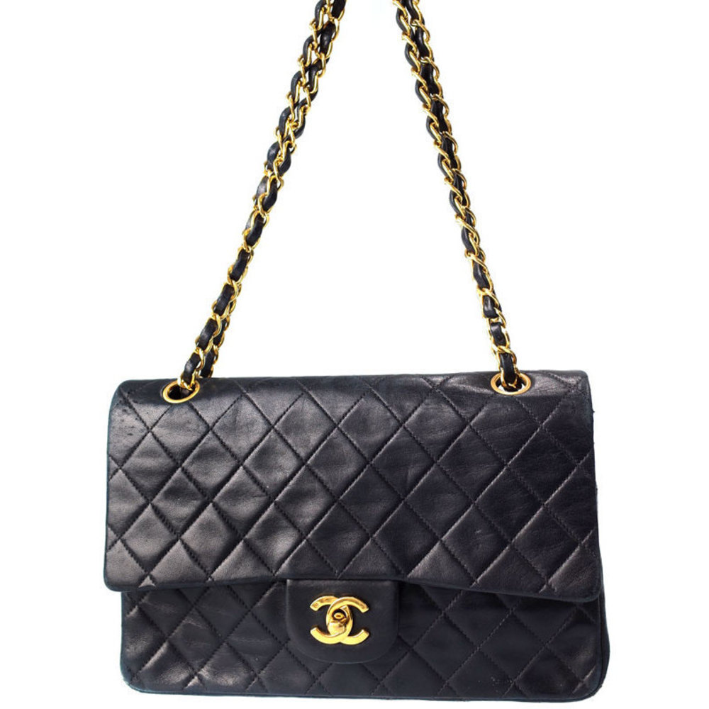 Chanel Matelasse Chain Shoulder Bag Black